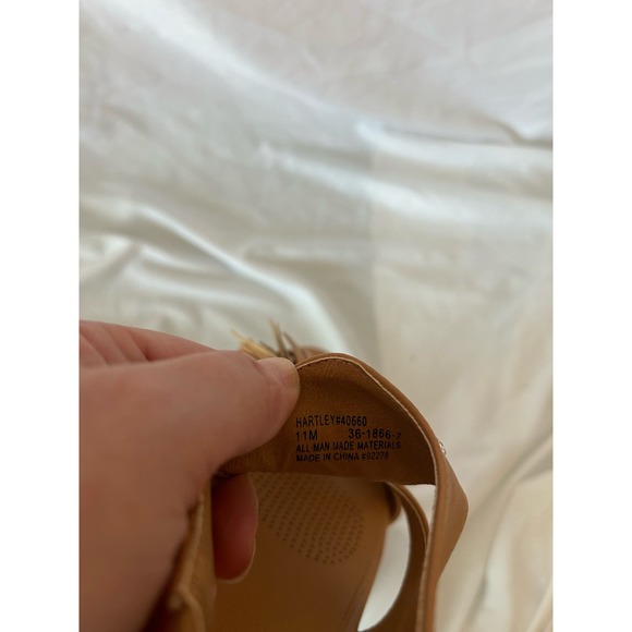 Comfortview Tassel Tan Strappy Sandals size 11 - Picture 5 of 5